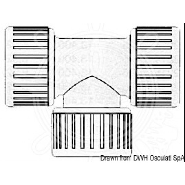 Съединение Ø 22, Т-образно 90° женско