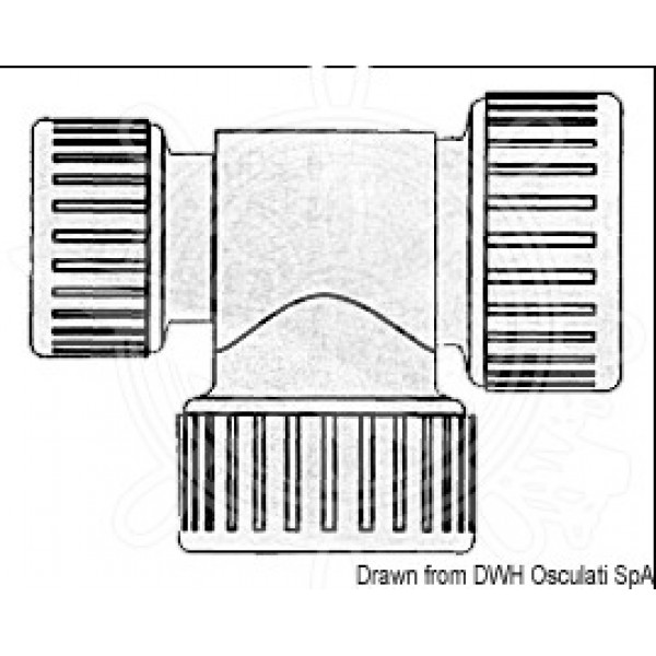 Съединение Т-образно Ø 22
